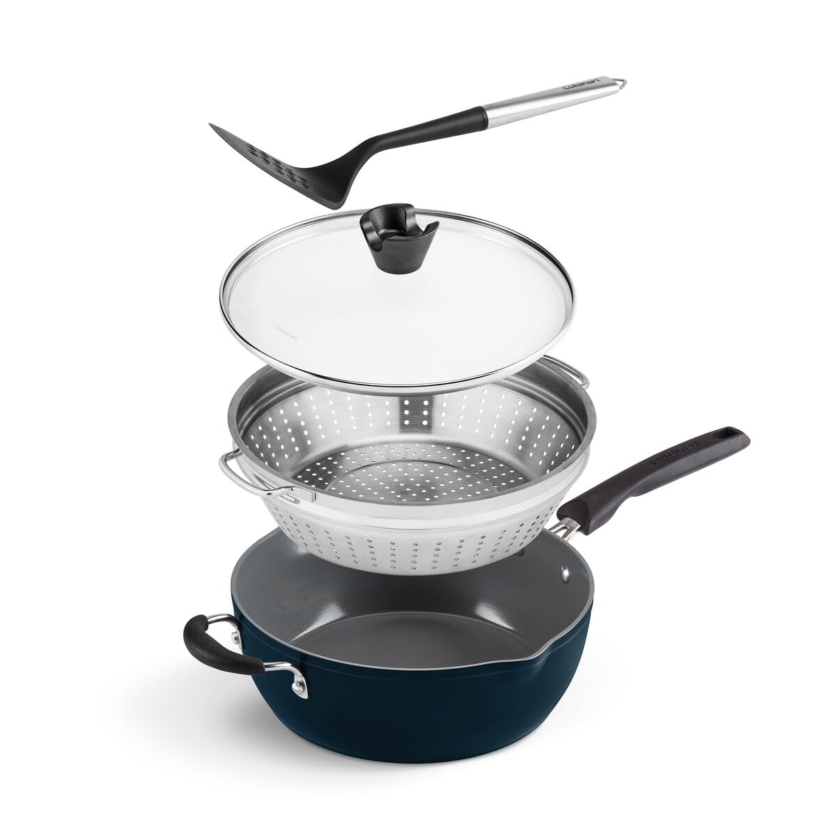 Cuisinart purelyceramic surface close-up showing easy release and simple cleanup