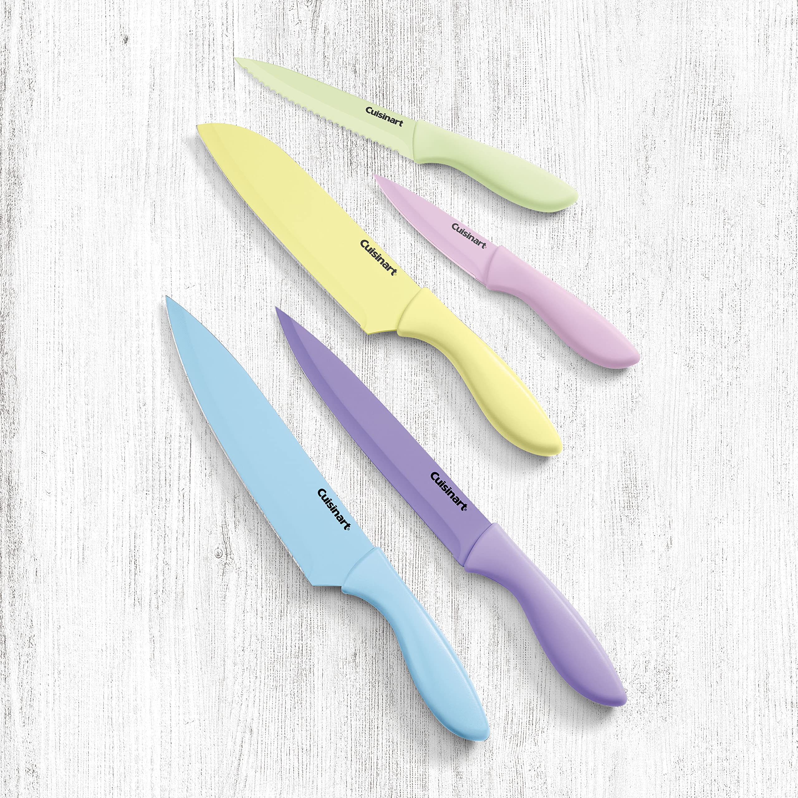 Cuisinart ceramic-coated blade close-up highlighting nonstick finish for smoother slicing