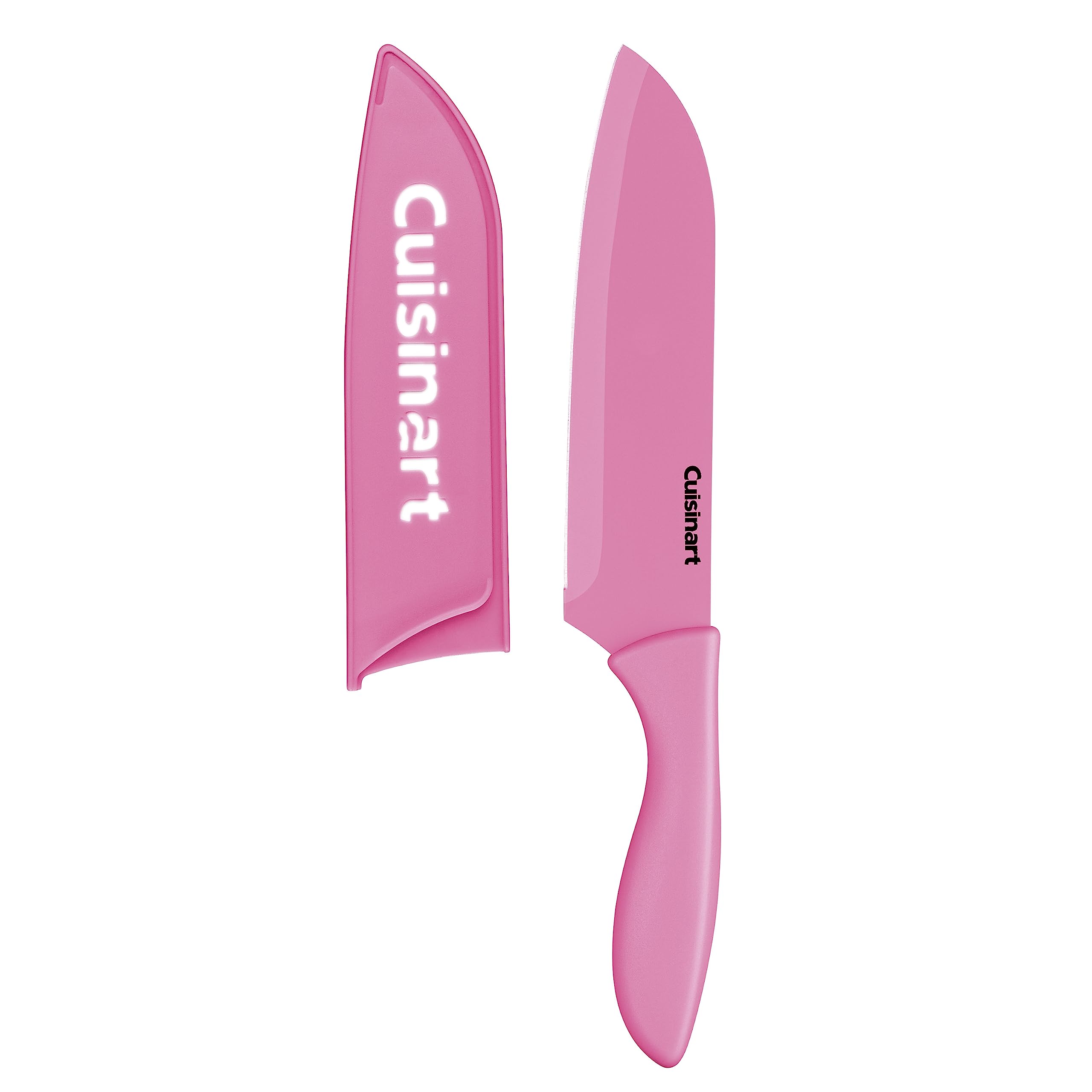 Cuisinart matching blade guards lined up offering safe compact storage