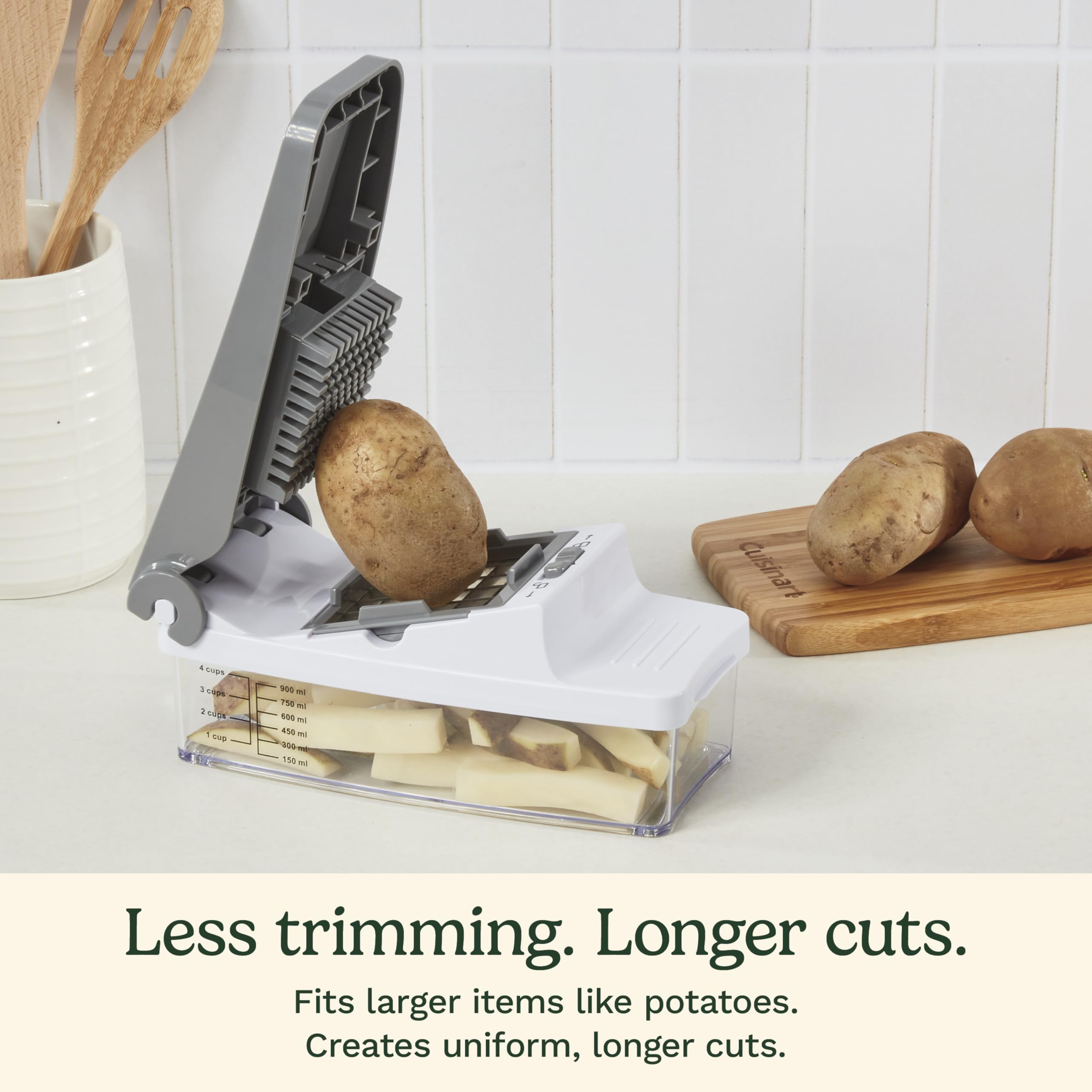 Cuisinart PrepExpress storing blade grids and cleaning tool inside the bowl for tidy organization