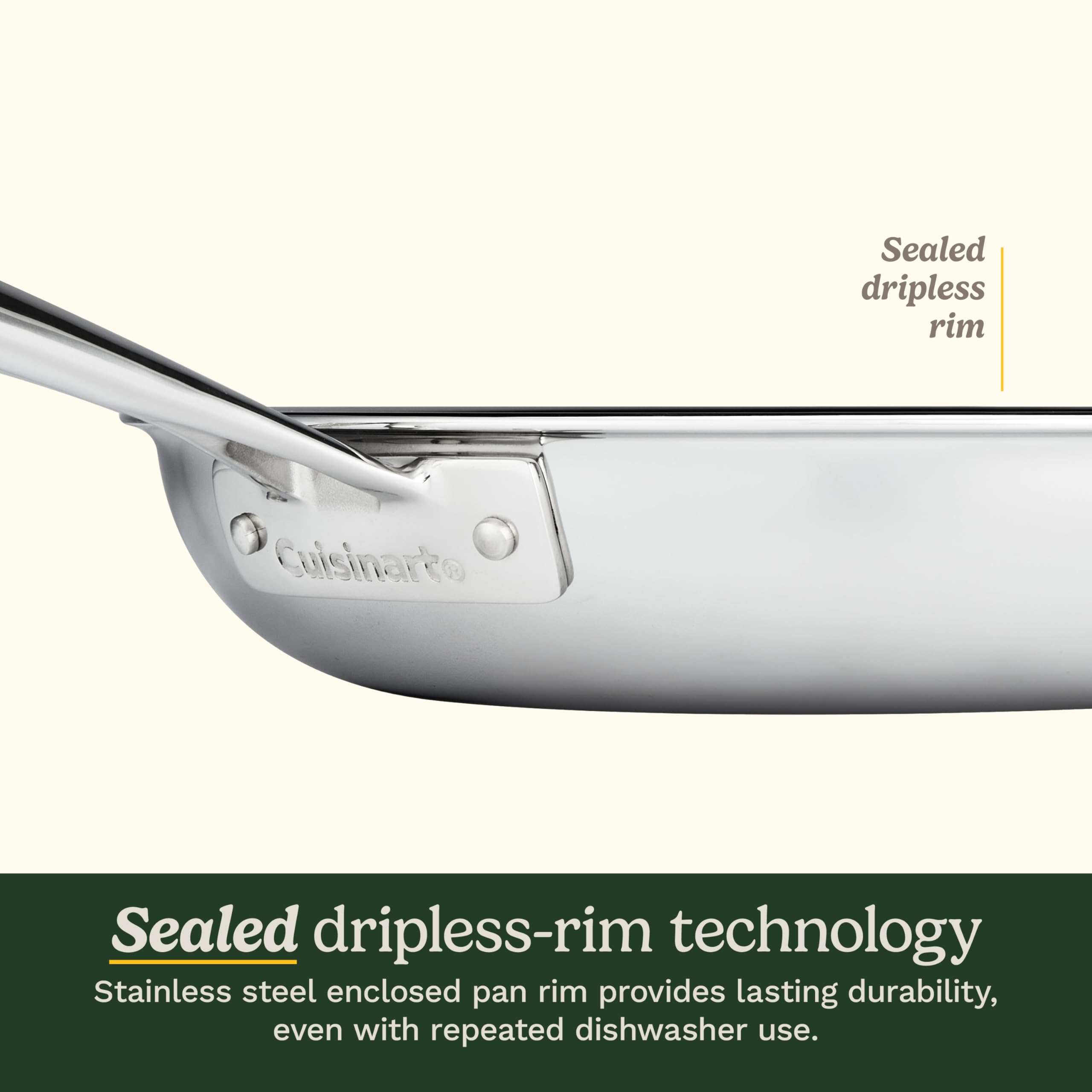 Cuisinart on induction cooktop showing compatibility and rapid heating benefit
