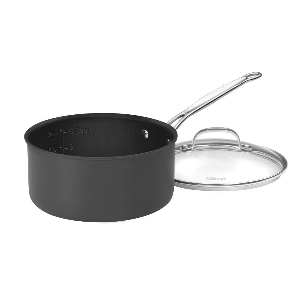 Cuisinart riveted stainless steel handle detail offering a secure cool‑touch grip