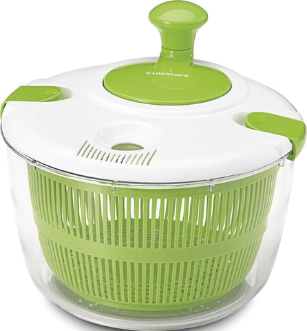 Cuisinart front view showing whole 5-qt spinner with clear bowl for easy identification and benefit