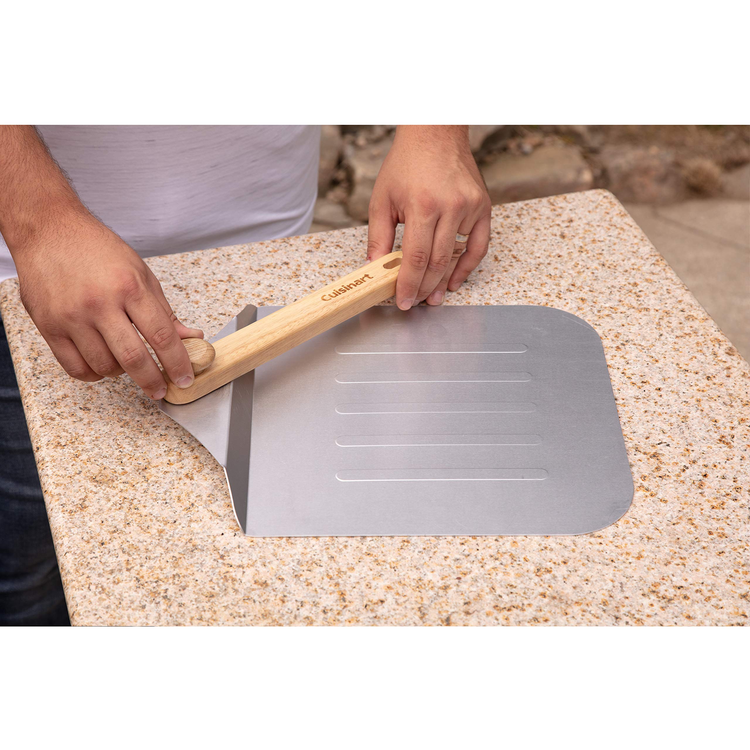 Cuisinart 12x12 surface with dough for stable pizza support