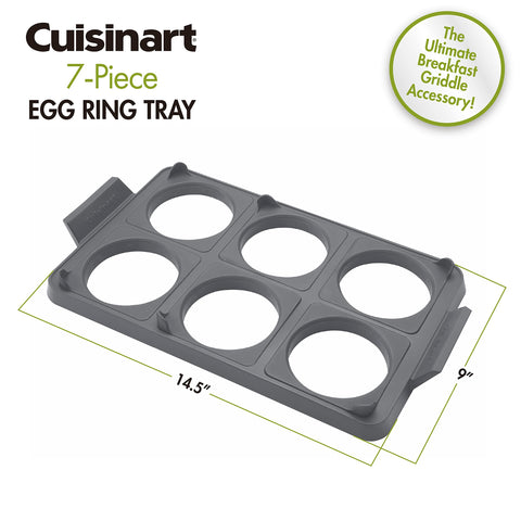 Cuisinart tray beside spatula and plate showing scale and easy handling benefits