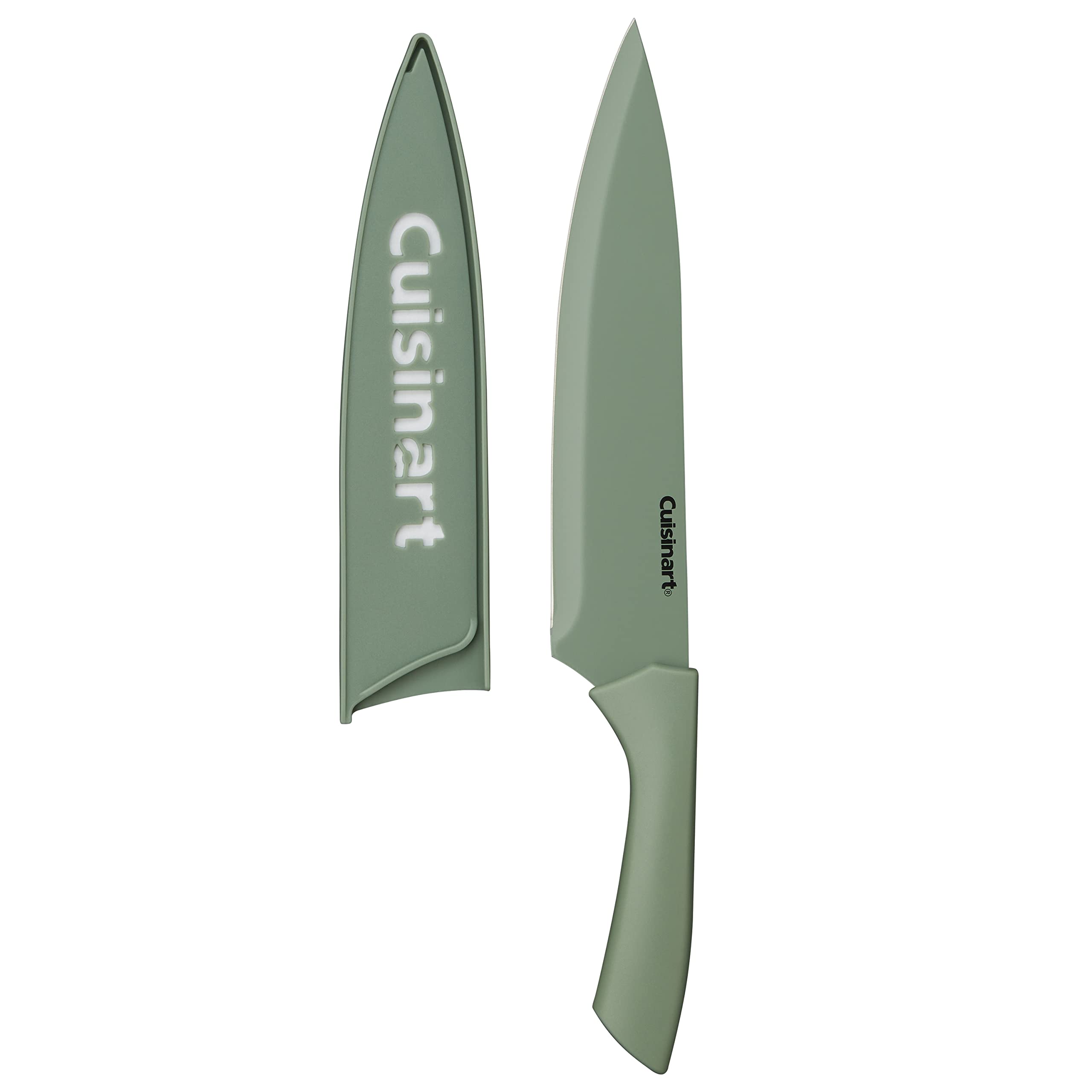 Cuisinart size scale with ruler comparing knife lengths for space planning