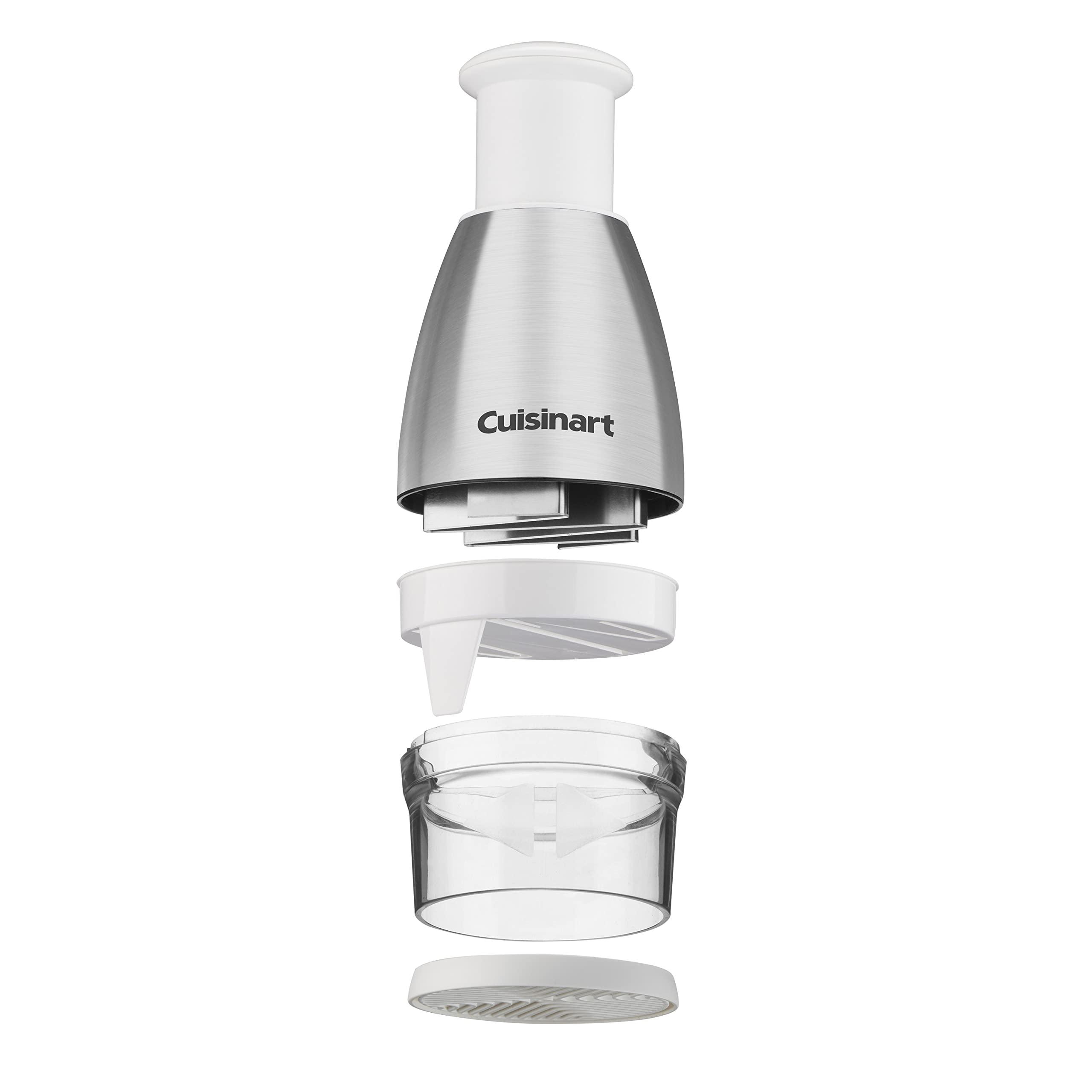 Cuisinart stainless steel blade close-up showing sharp edge for consistent chopping