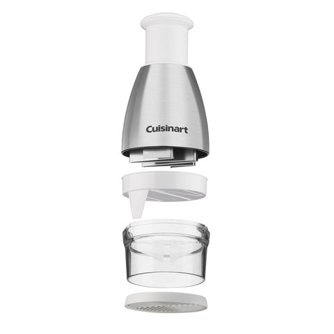 Cuisinart stainless steel blade close-up showing sharp edge for consistent chopping