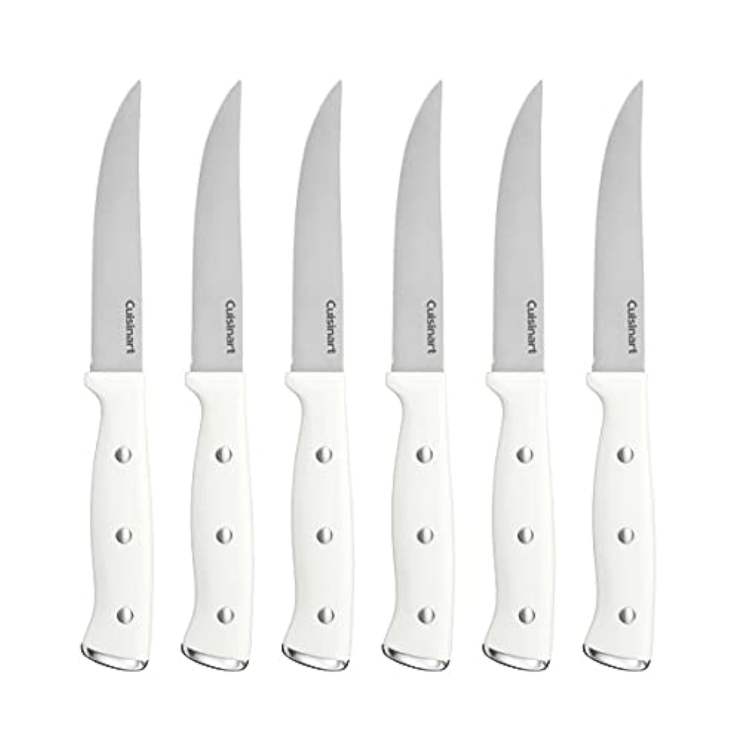 Cuisinart front view with countertop block showing sharp blades and tidy storage
