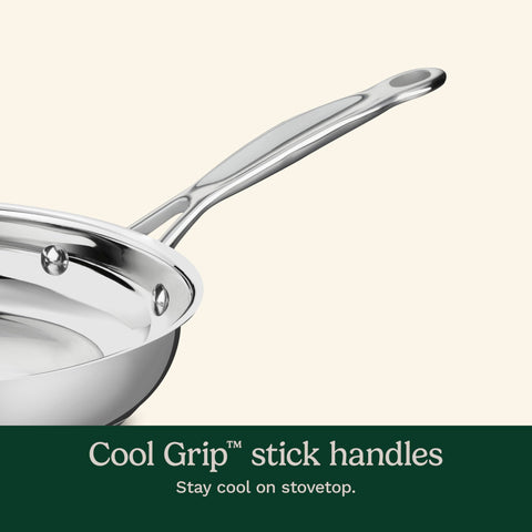 Cuisinart stockpot next to common kitchen items showing capacity for large batches