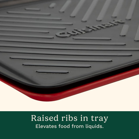 Cuisinart nested trays stored compactly to save space in a cabinet