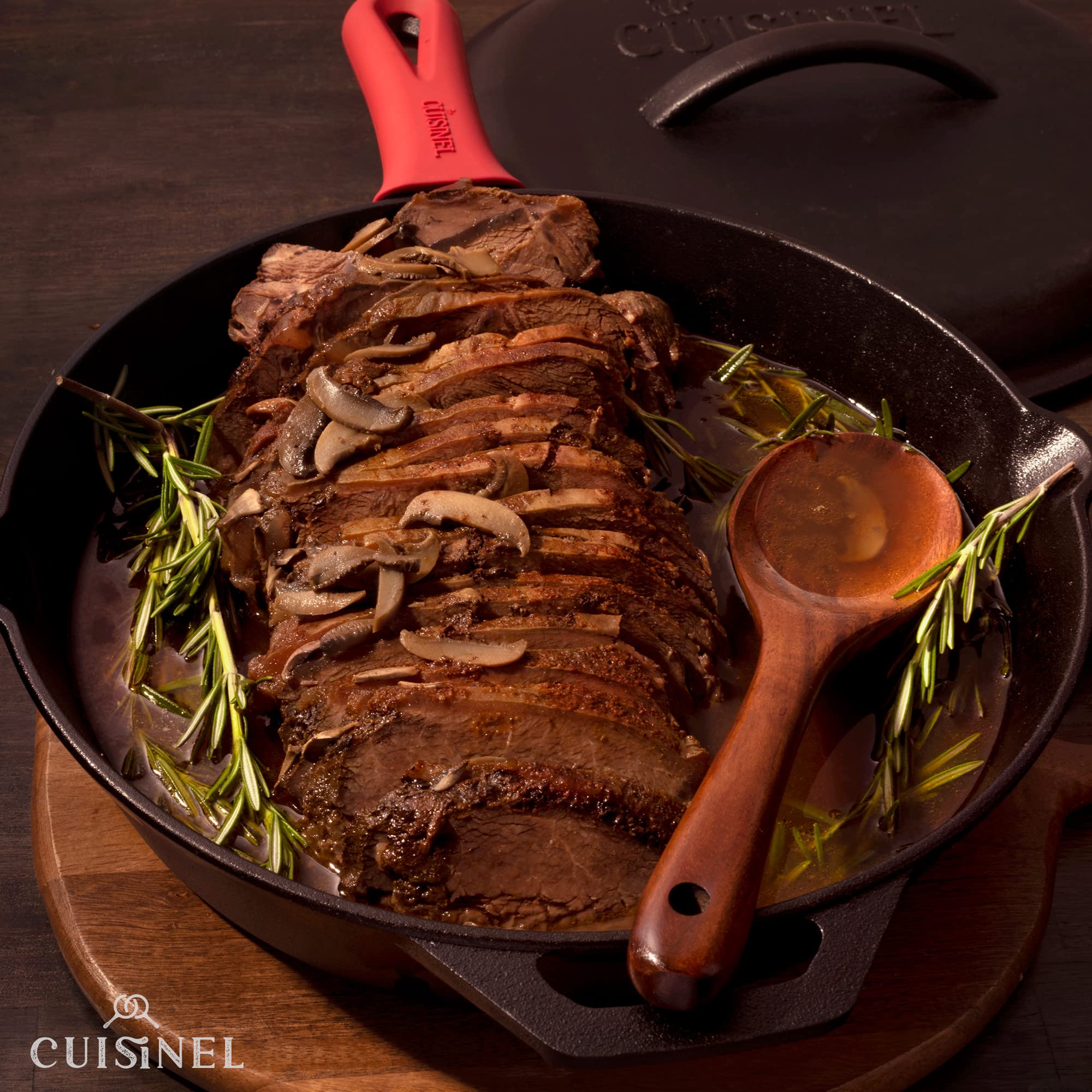 Cuisinel skillet roasting in oven illustrating oven-safe versatility