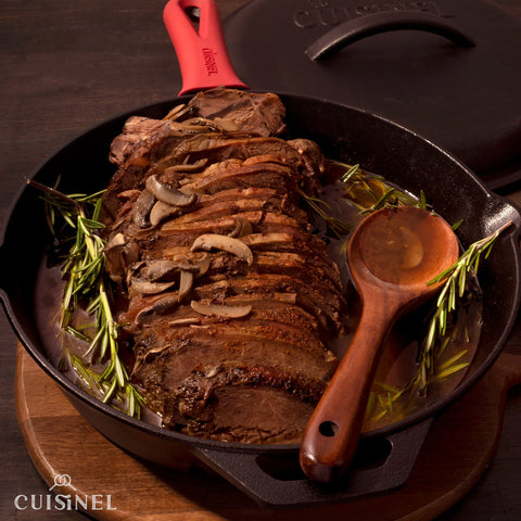 Cuisinel skillet roasting in oven illustrating oven-safe versatility