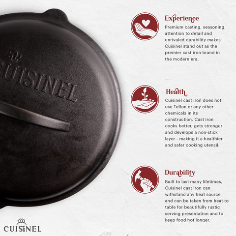 Cuisinel lid drip points closeup improving self-basting and flavor retention