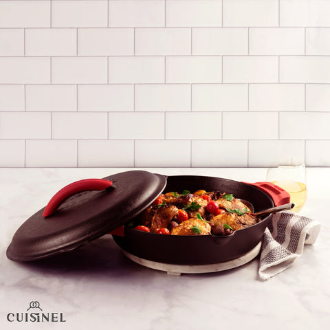 Cuisinel lid size comparison with ruler confirming correct 11.6–12.2 inch fit