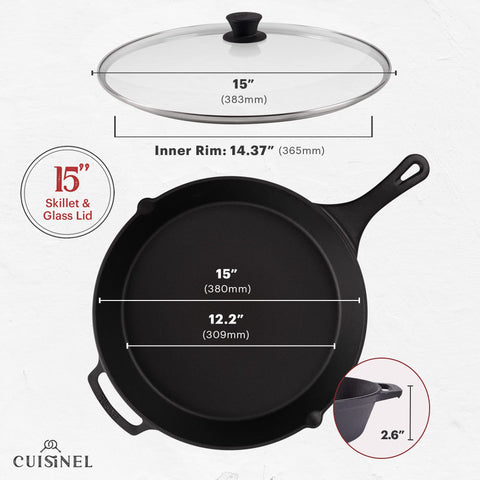 Cuisinel pan scraper removing stuck food, protecting seasoning and easing cleanup
