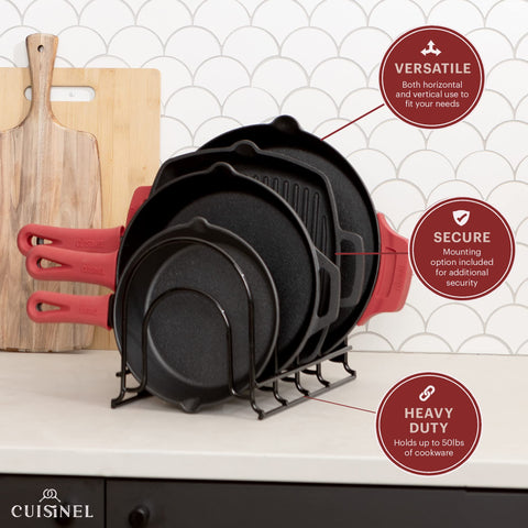 Cuisinel placed inside a kitchen cabinet demonstrating neat storage