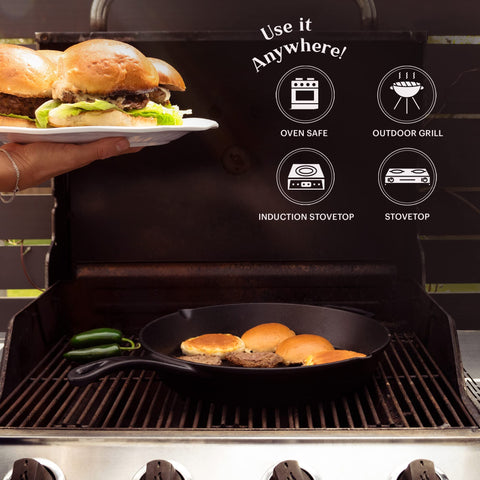 Cuisinel heat-resistant silicone handle grip detail providing a secure, non-slip hold
