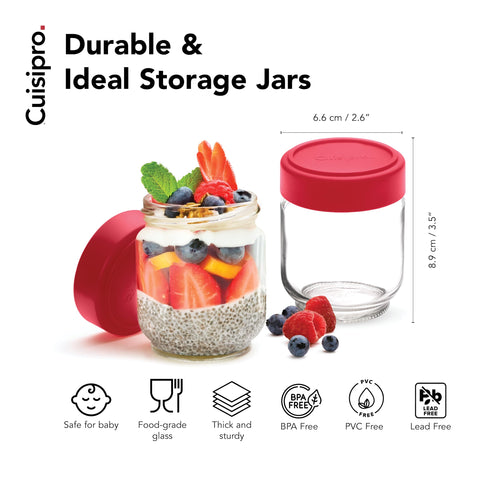 Cuisipro jar inside yogurt maker showing appliance compatibility benefit
