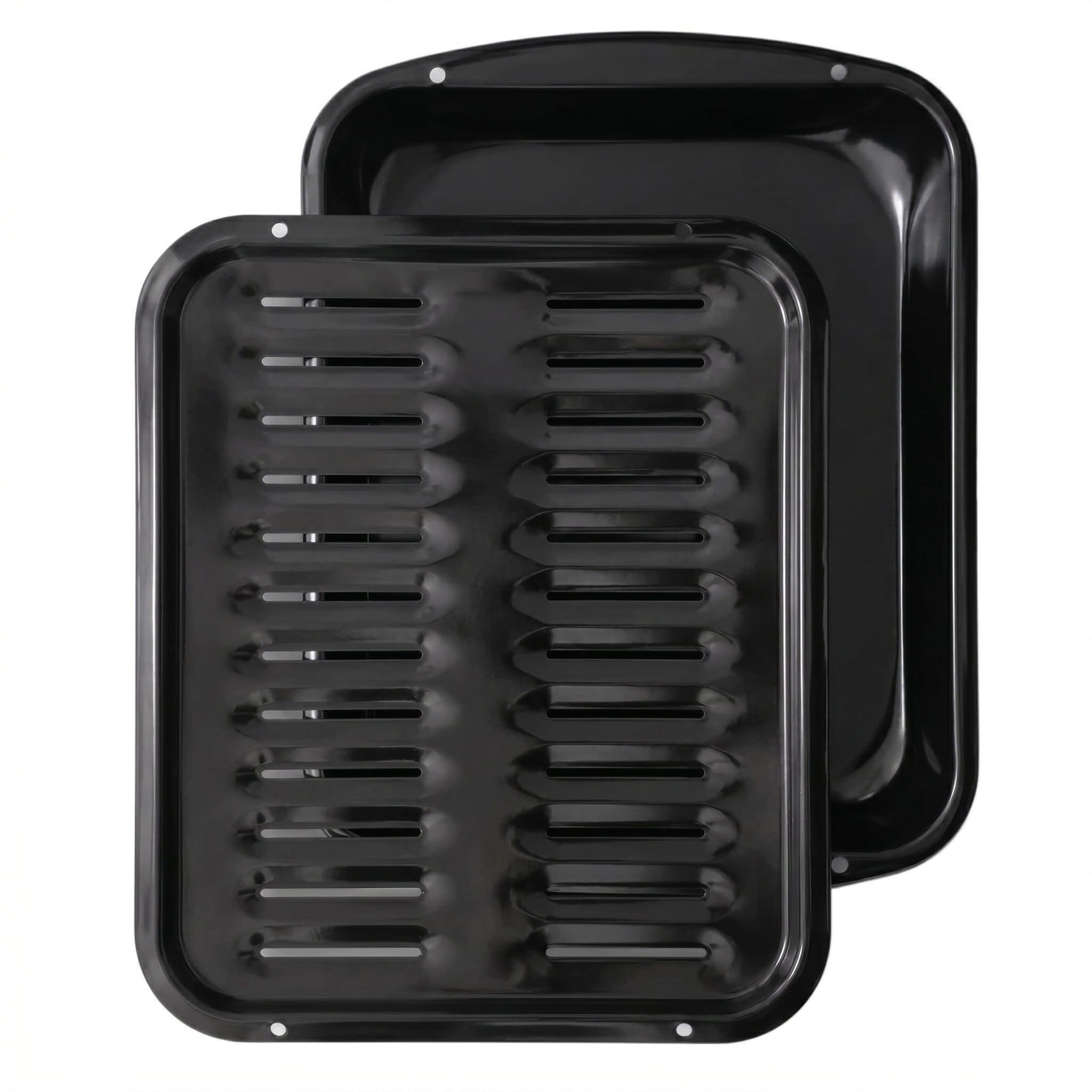 CULINARIN broiler pan front view showing sturdy construction and easy cleanup