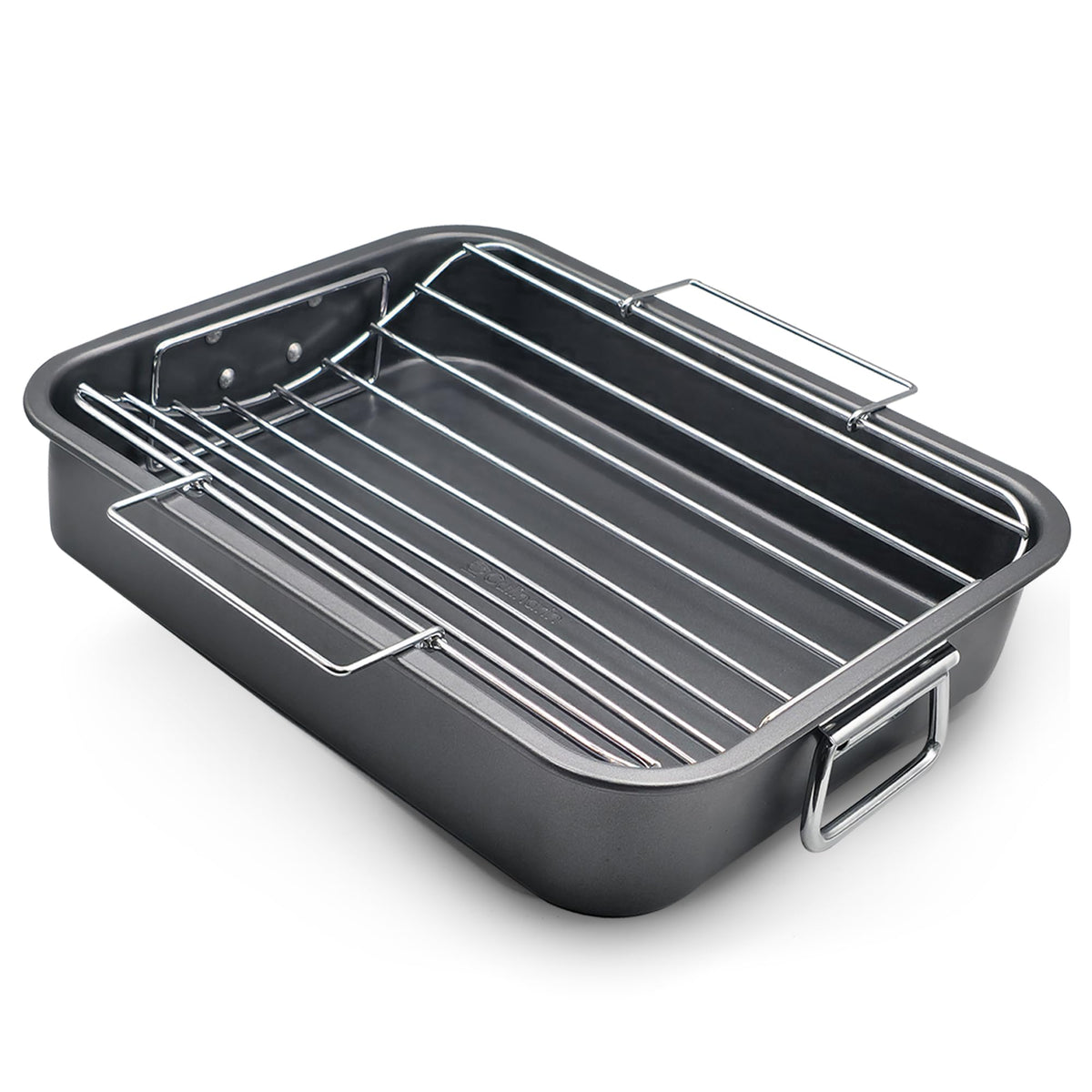 CULINARIN front view of roasting pan showing durable nonstick finish and large capacity