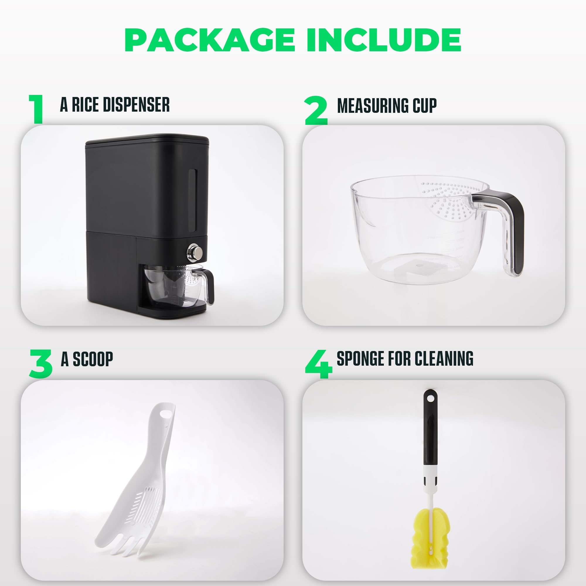 Culmino included sponge shown cleaning interior for hygienic maintenance