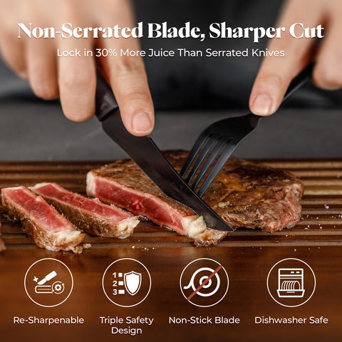 CuoCreate blade edge close-up showing smooth non-serrated cut and precision