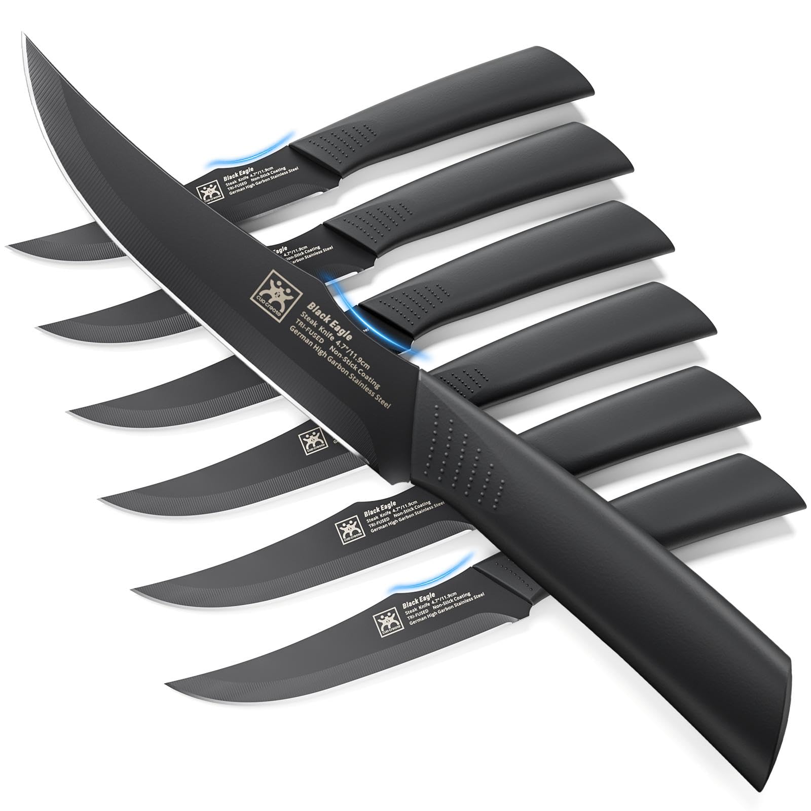 CuoCreate front packaging showing six 4.7" knives and tidy presentation