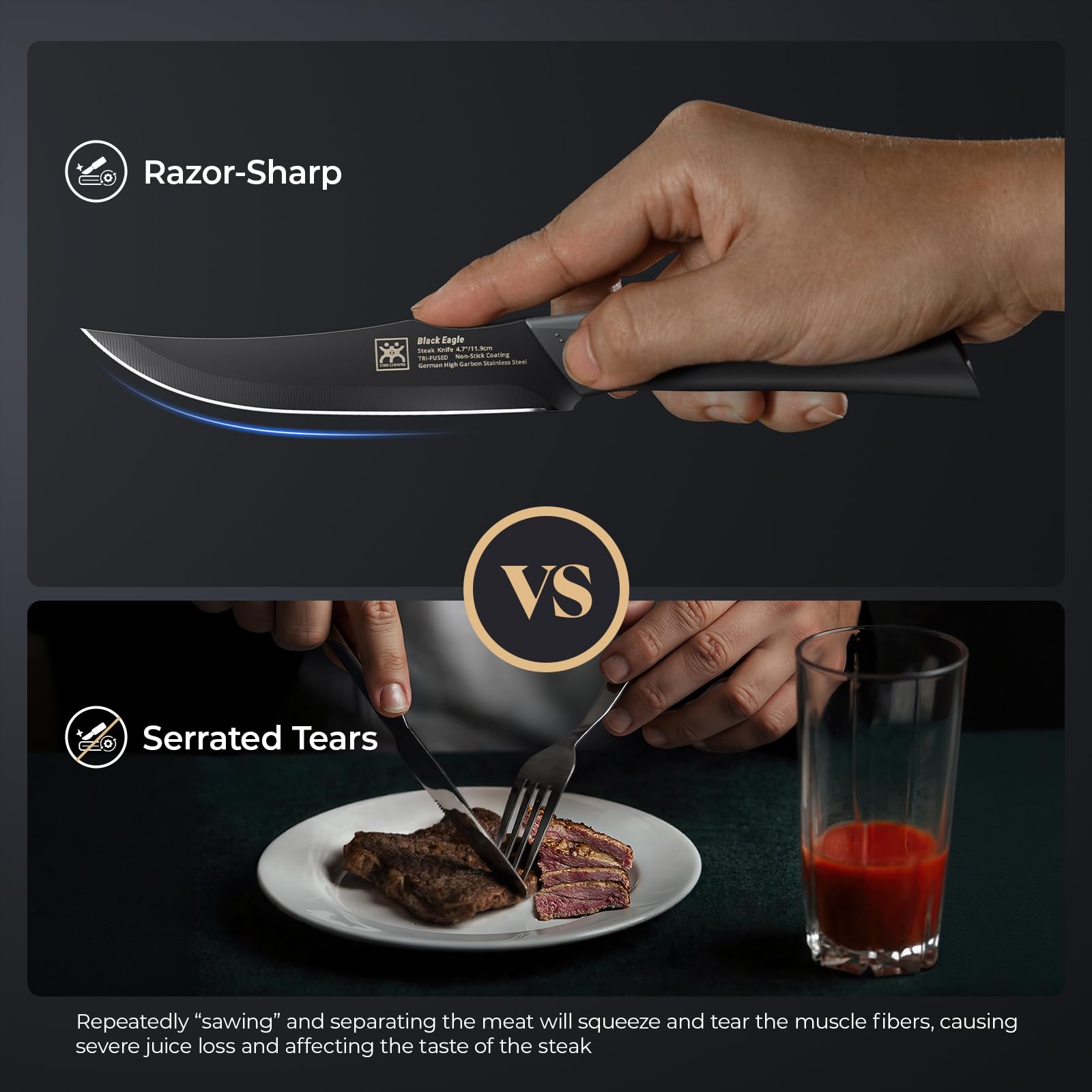 CuoCreate handle grip-dot texture visible for secure comfortable hold