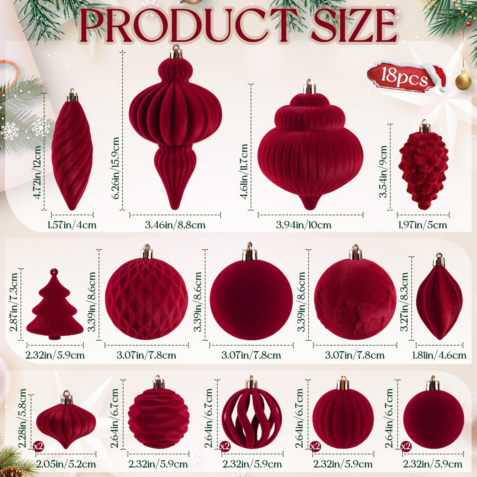CUPLOOV ornaments hanging on a lit tree demonstrating cozy warmth and easy styling