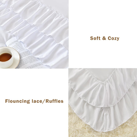 Cupocupa pillowcases close-up emphasizing matching ruffles and coordinated aesthetic
