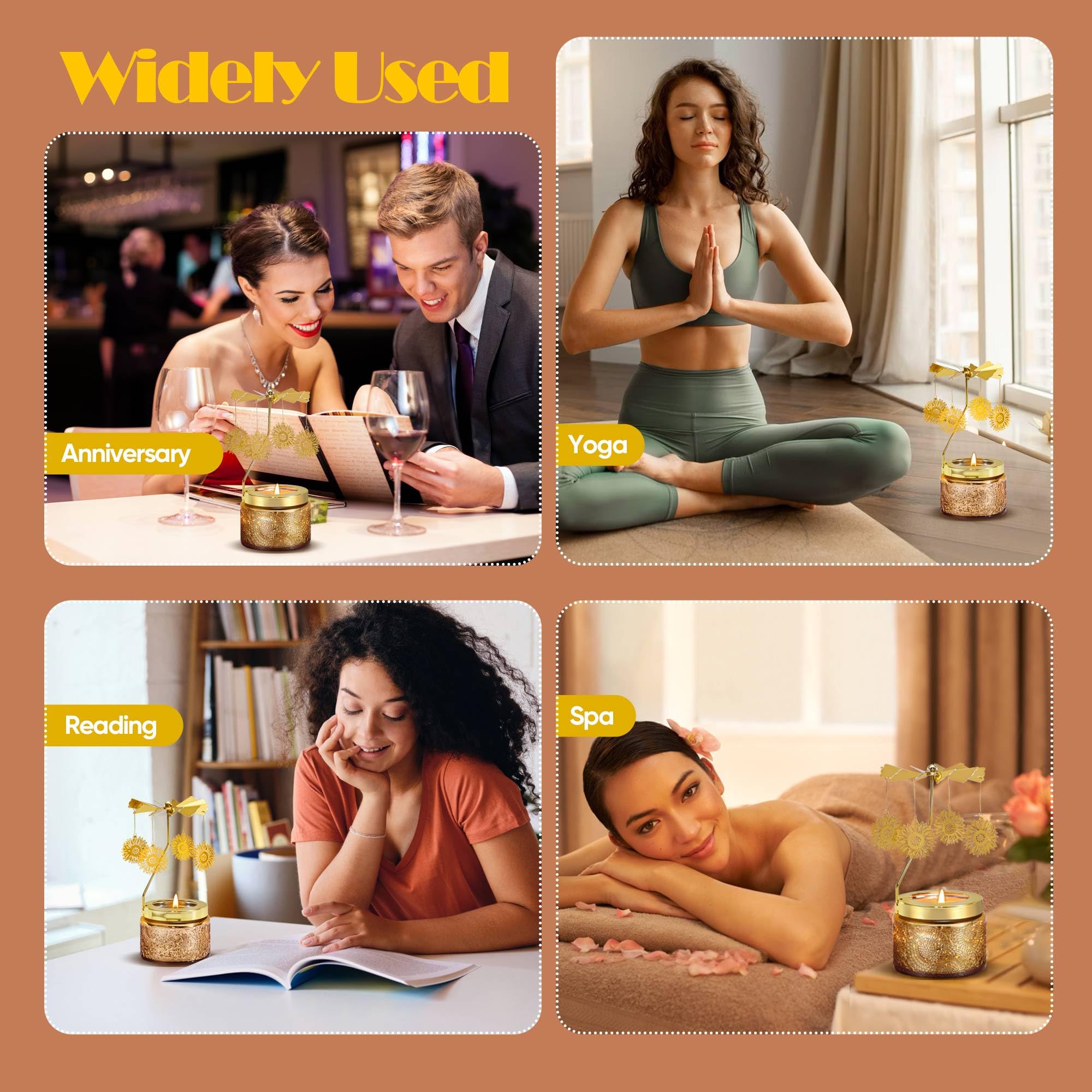 Curimama candle held in hand to show scale and easy tabletop placement