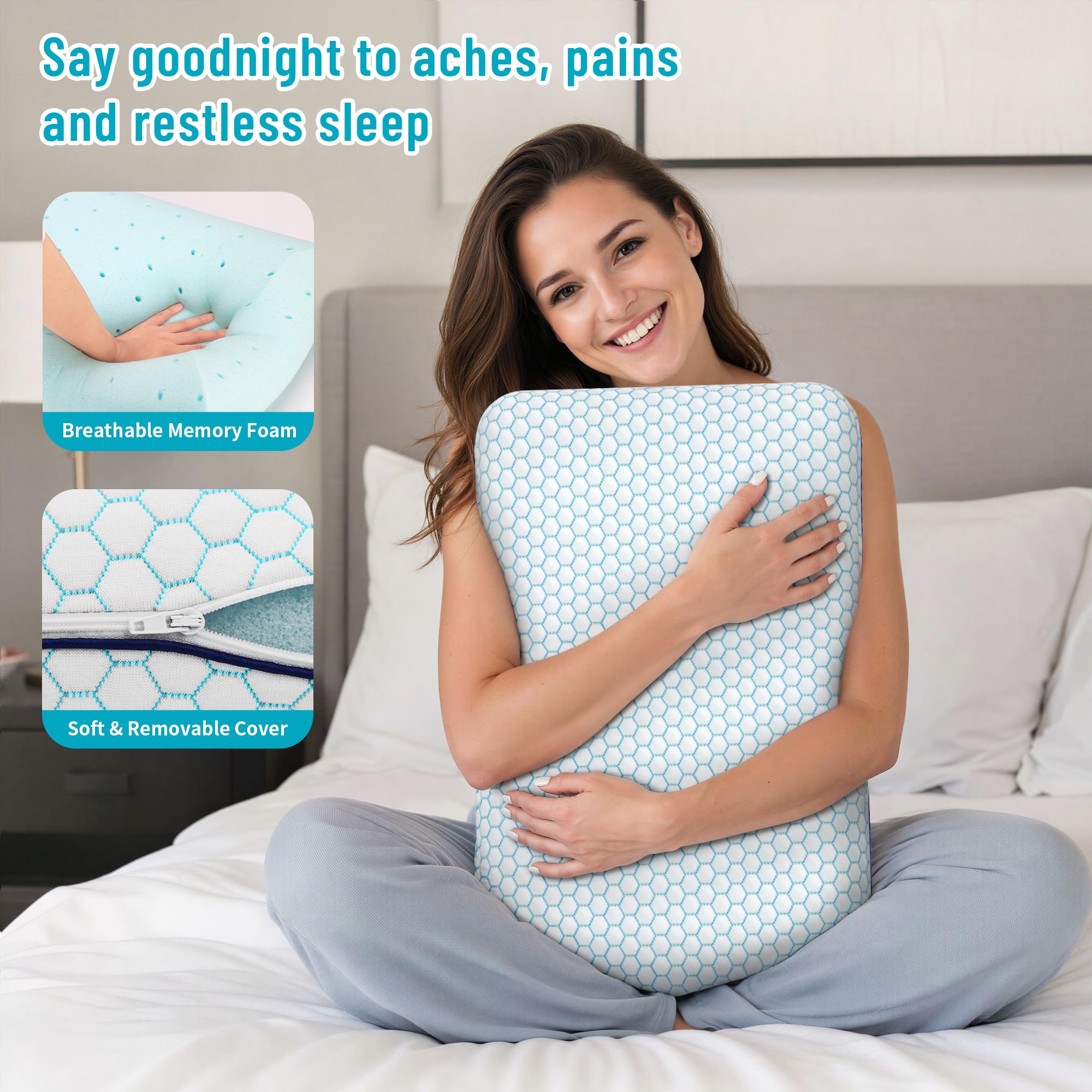CushyOasis memory foam close-up texture highlighting pressure-relief contouring