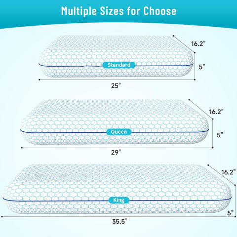 CushyOasis pillow on bed showing ergonomic support for restful sleep