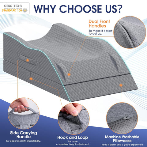 CushZone handle detail demonstrating easy transport and repositioning benefit