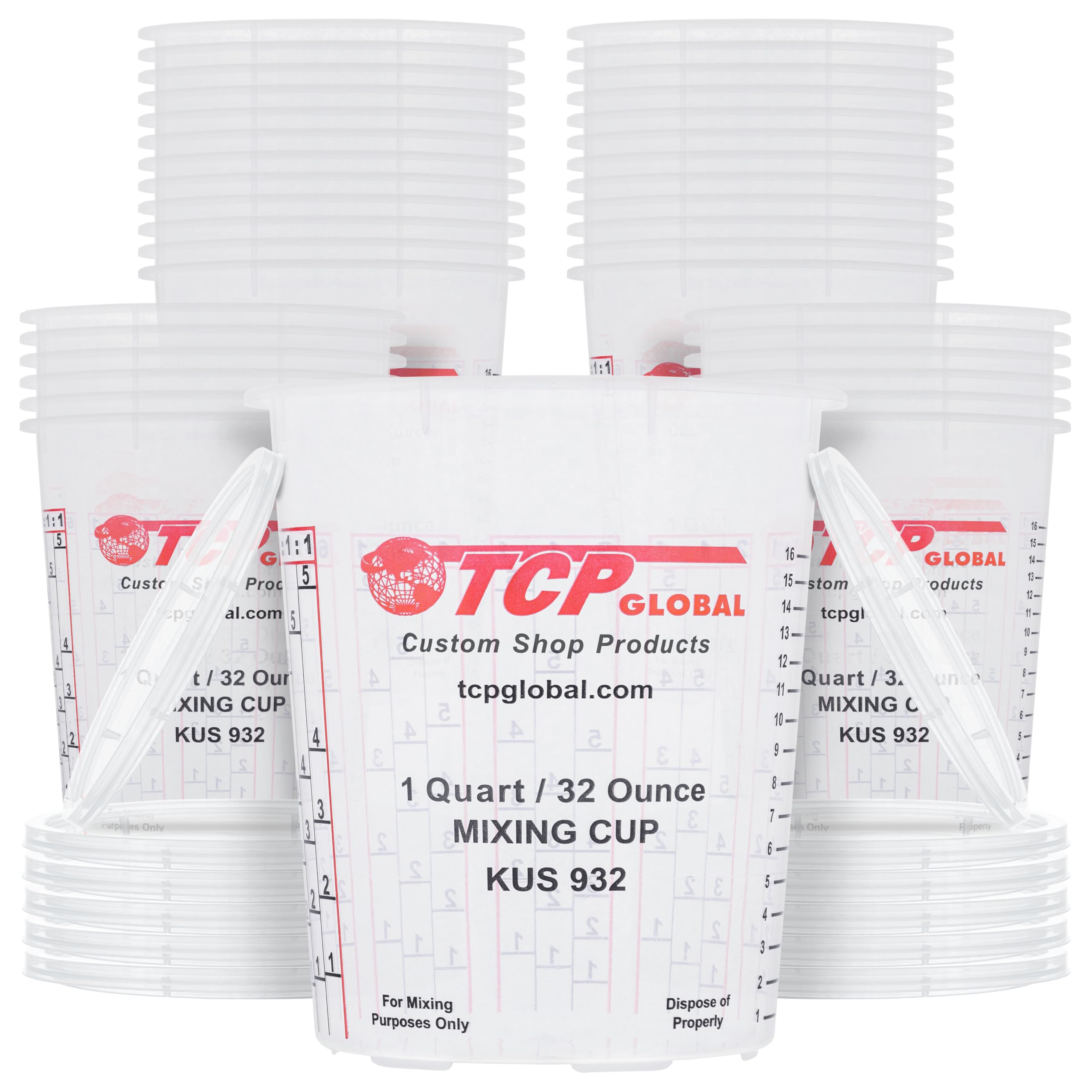 Custom Shop front view of 36-pack cups showing quantity and lids for easy stocking