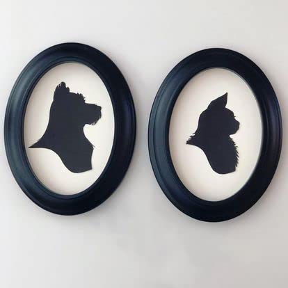 CUT ARTS frame next to ruler showing compact 5x7 scale and easy placement