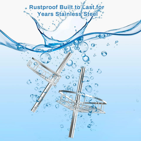 cutefafa installed tension pole in shower demonstrating drill-free stability
