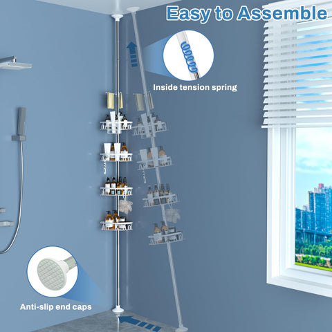 cutefafa lifestyle bathroom organization scene showing tidy, space-saving benefit