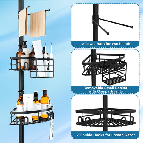 cutefafa tension pole endcap detail protecting ceiling and preventing damage