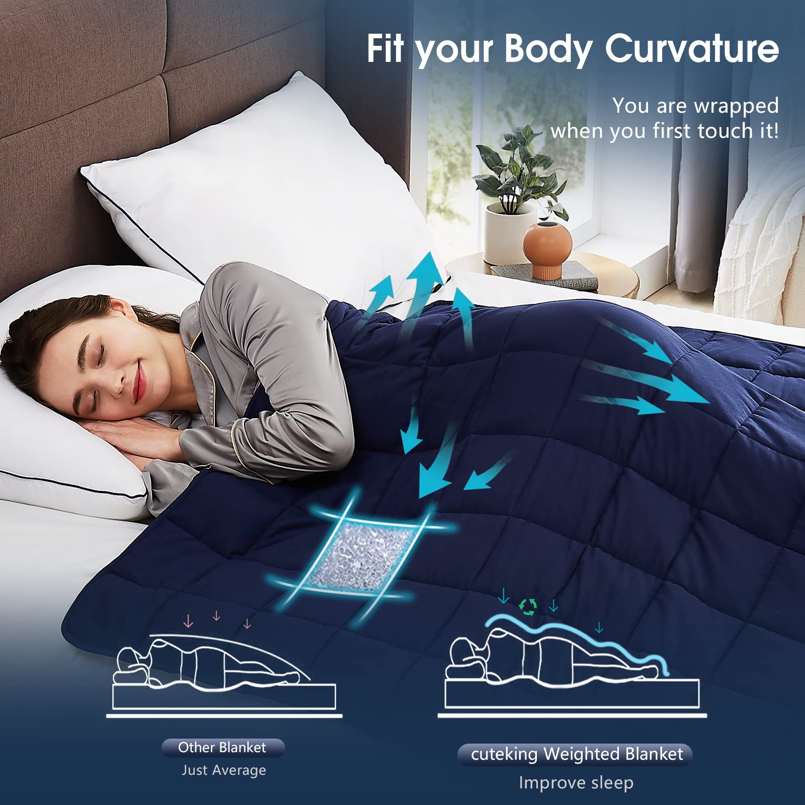 CuteKing blanket on a bed demonstrating restful bedroom use and cozy all-season comfort