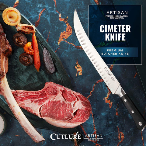 Cutluxe full tang profile illustrating balanced weight and durable construction