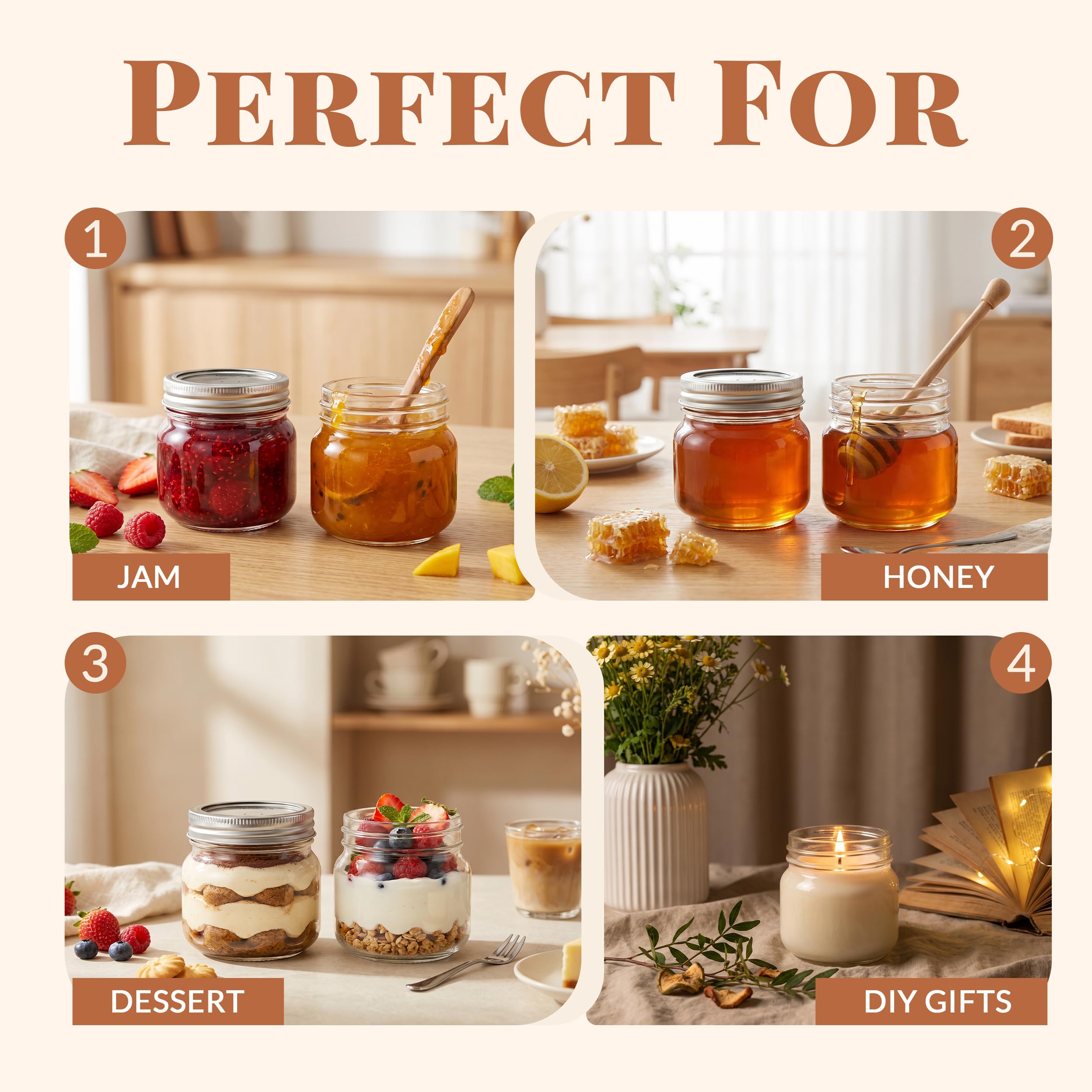 CycleMore jars used for candles and bath salts showing craft versatility benefit
