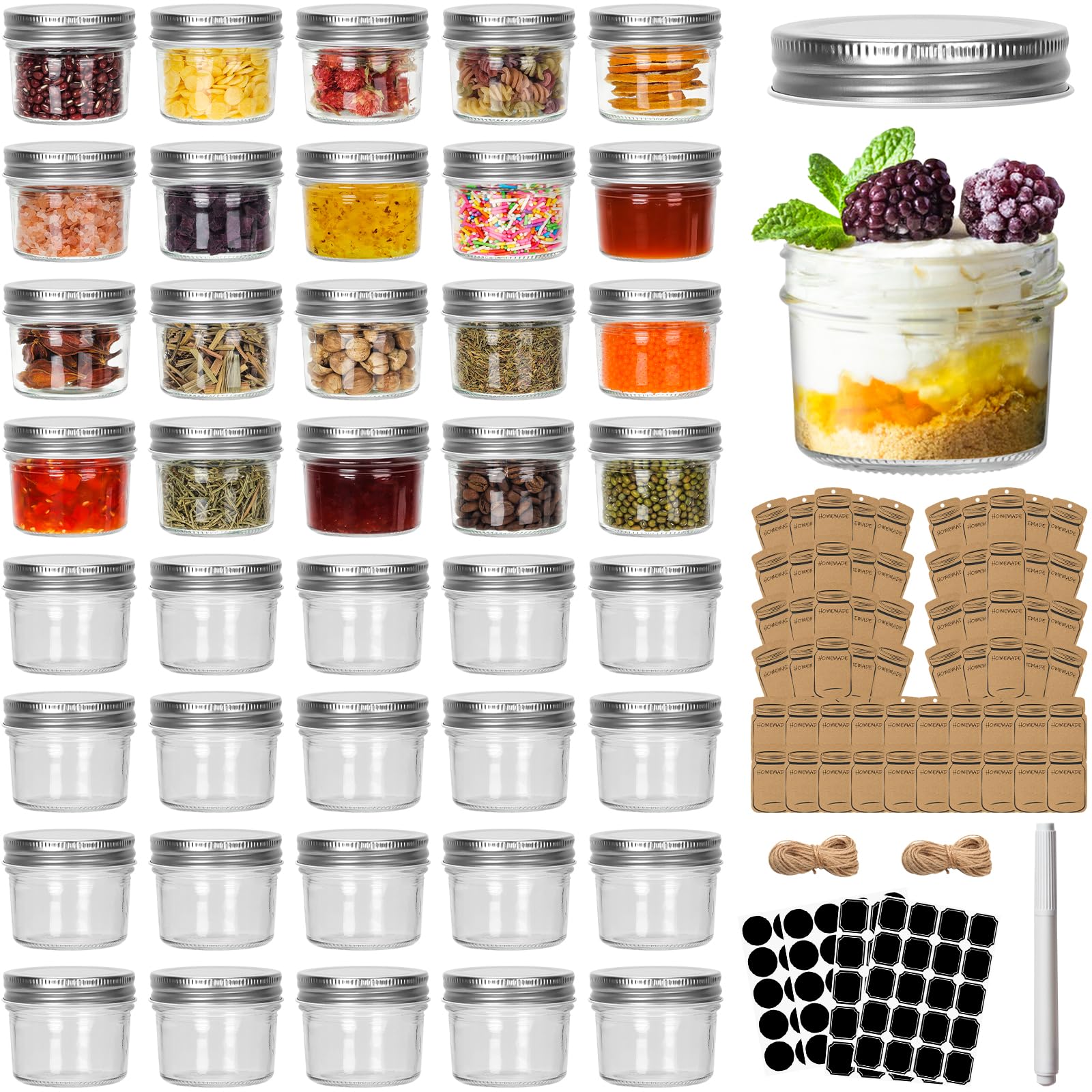 CycleMore front view of 40-pack jars showing neat storage and convenience