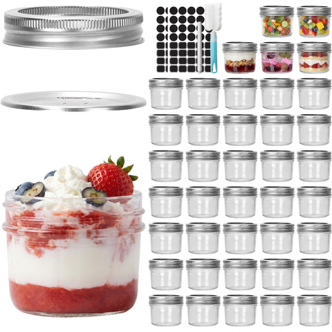 CycleMore front view of 40-pack clear jars showing neat storage benefit