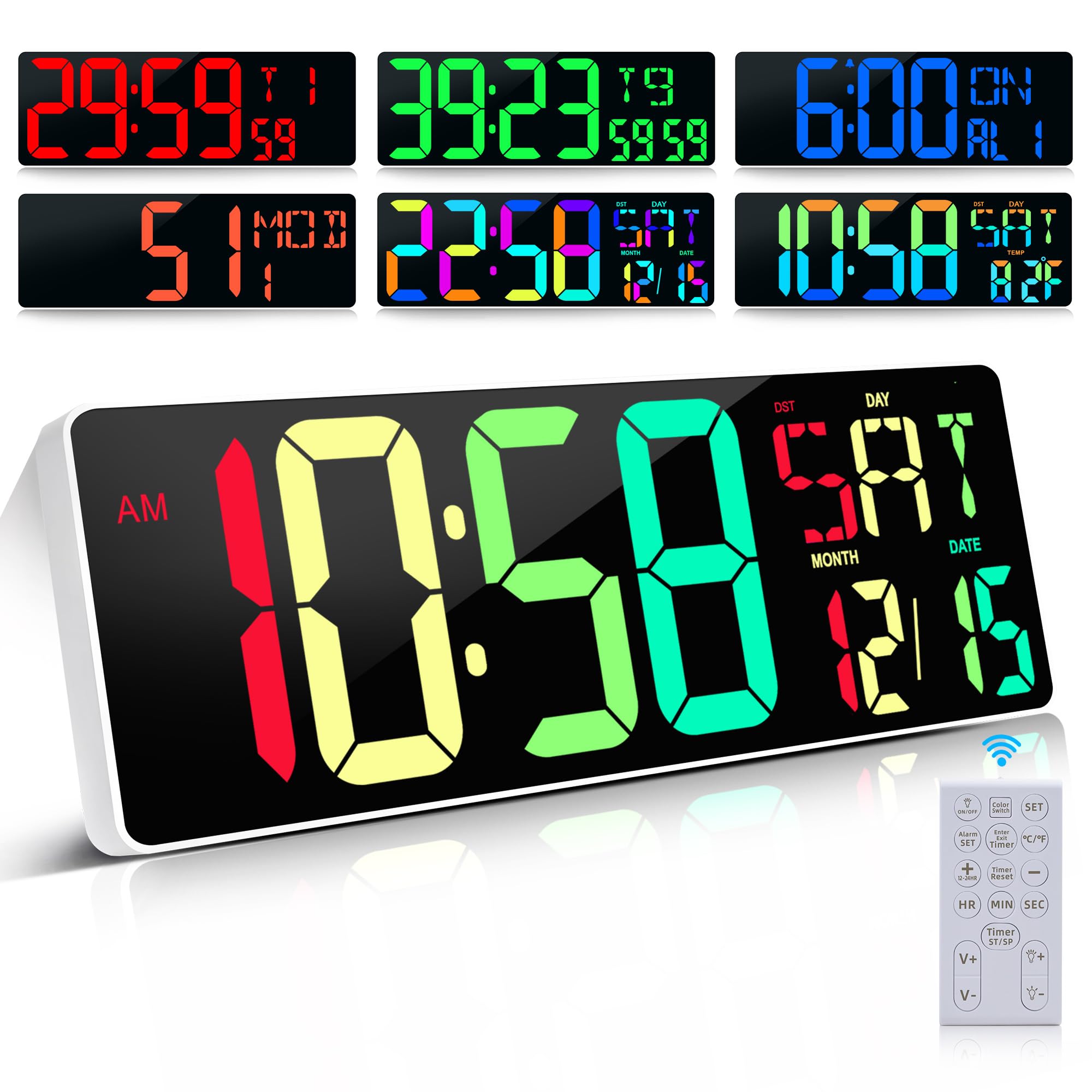 CYMHCHL front display showing large readable digits and color option benefit
