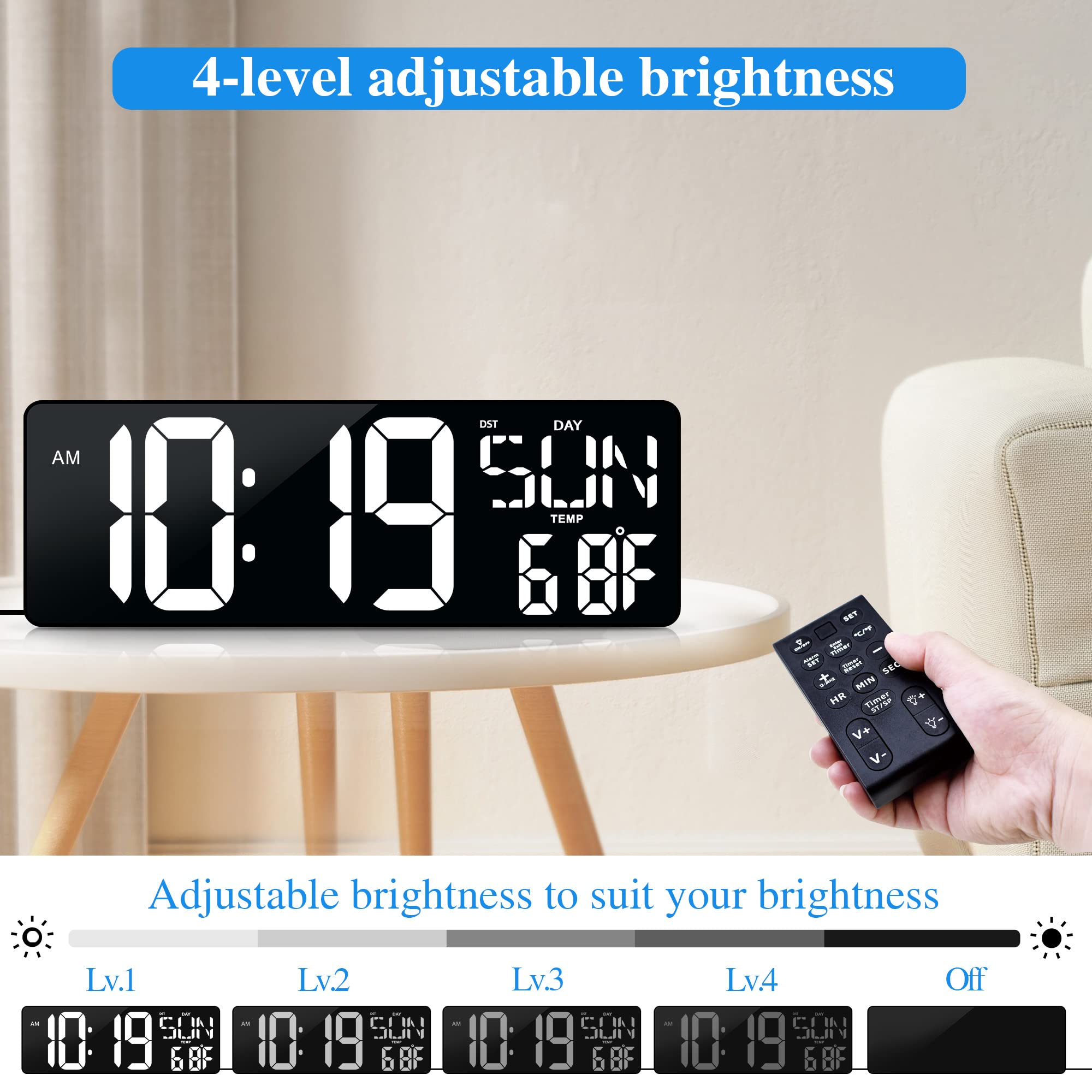 CYMHCHL remote control and buttons for easy timer and setting adjustments