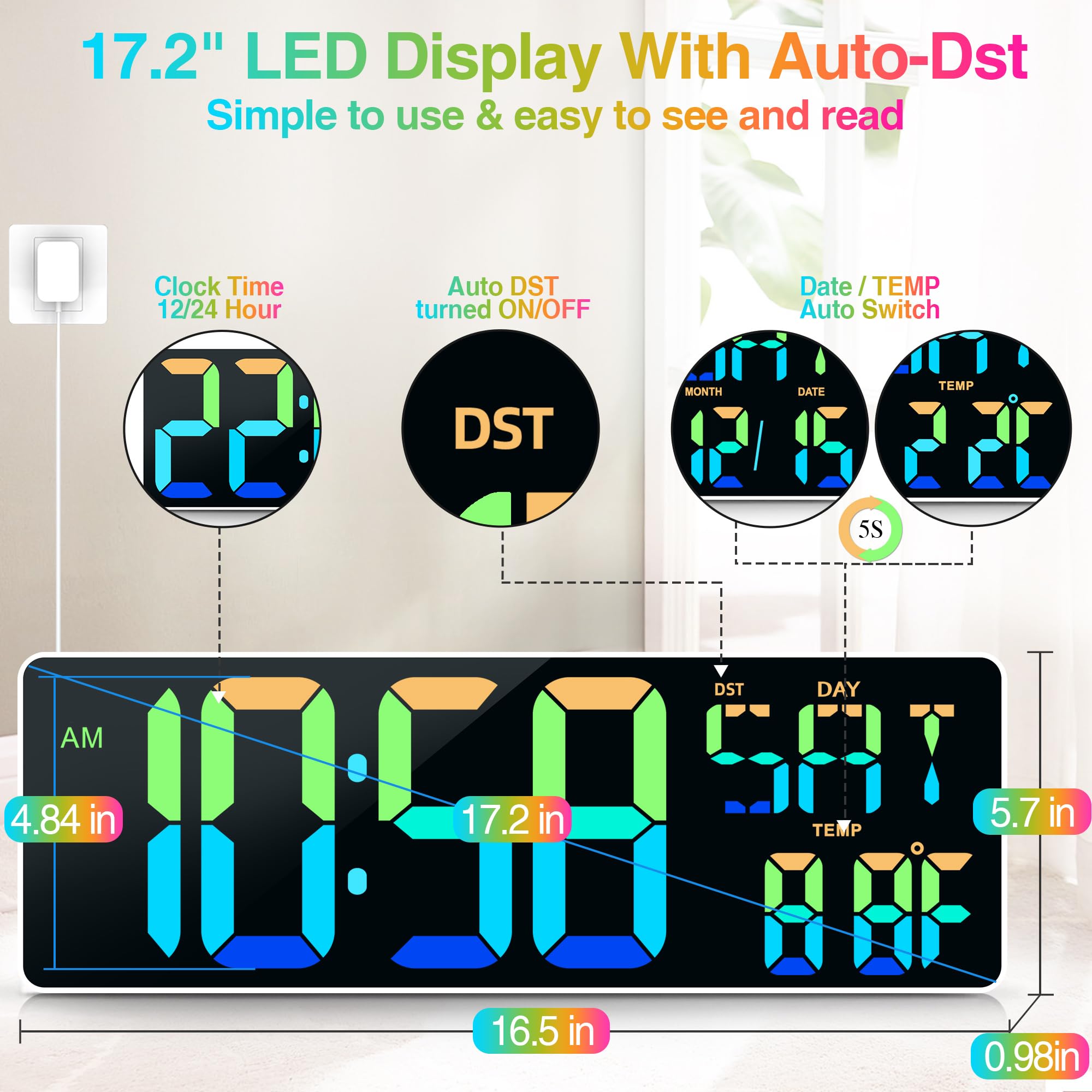 CYMHCHL remote next to clock showing timer controls and quick adjustments benefit