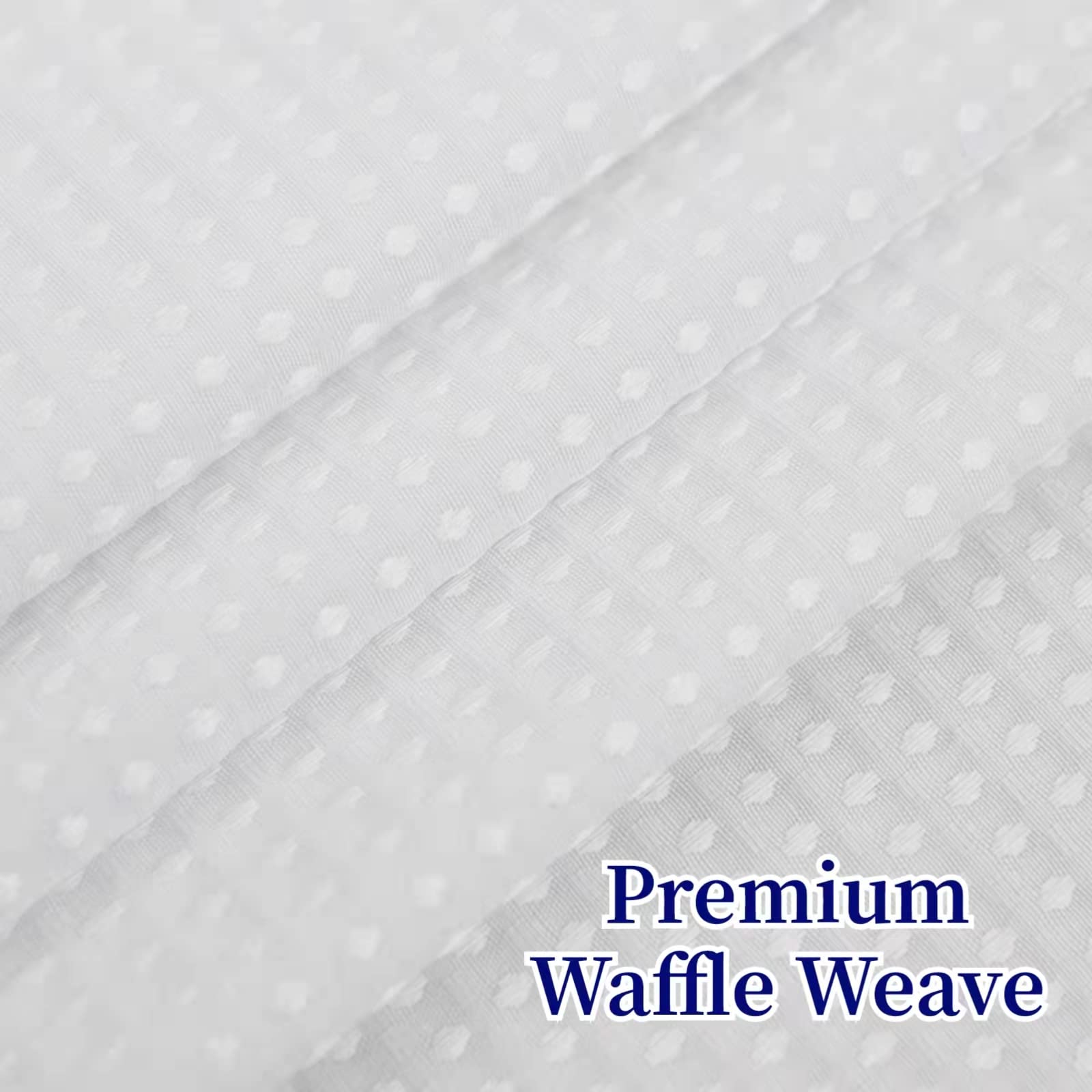 CYPL close-up of waffle weave texture showcasing durable, hotel-grade fabric