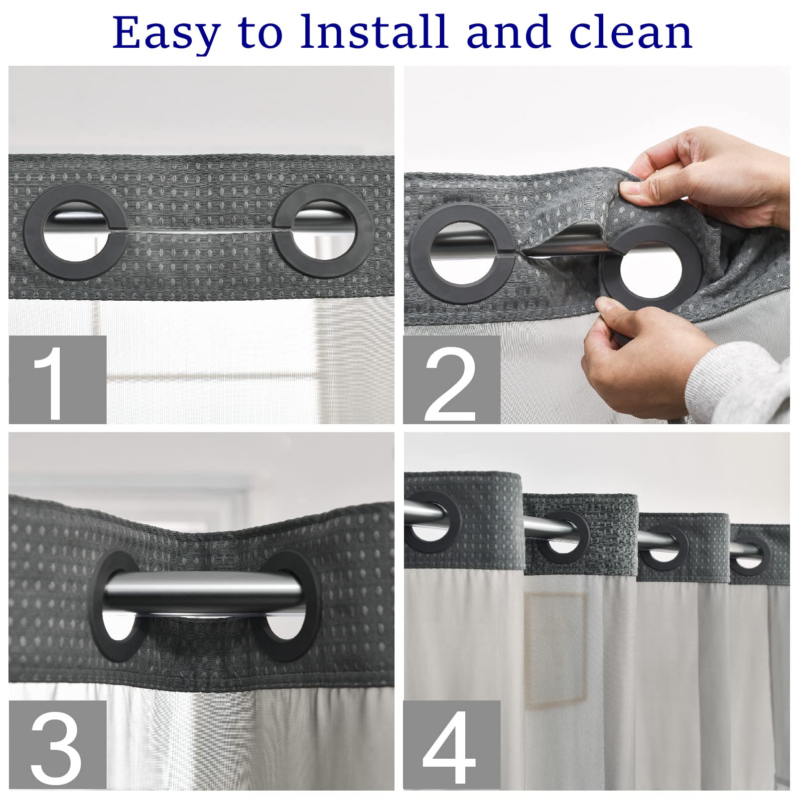 CYPL snap-in liner and grommet detail for fast, secure attachment